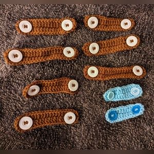 9 Crochet mask extension straps, new, various sizes for kids and adults (new)